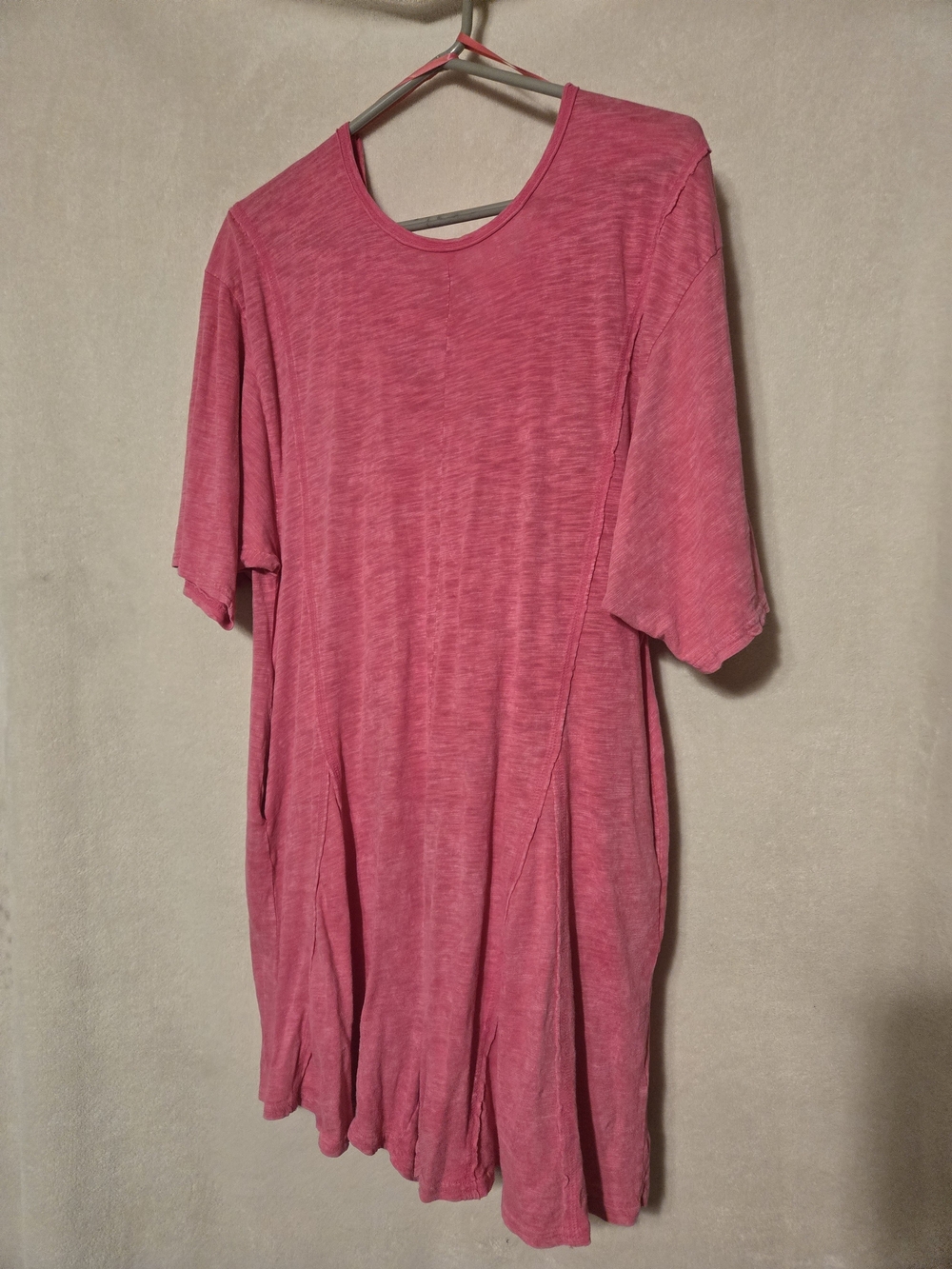 & Other Stories Pink Short-Sleeve Mini Dress